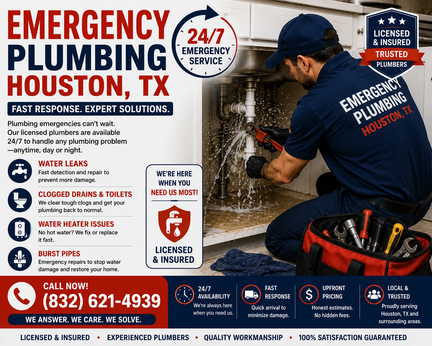 Emergency Plumbing in Houston TX by Affordable Plumbing Services