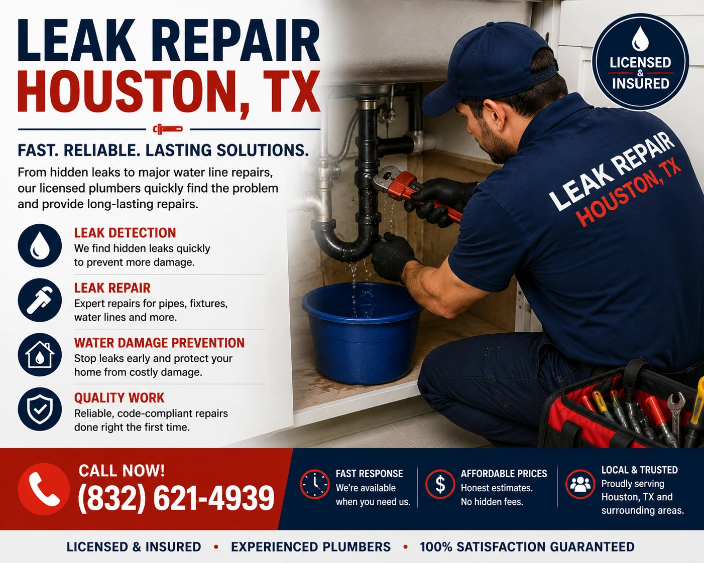 Plumbing services in Houston TX